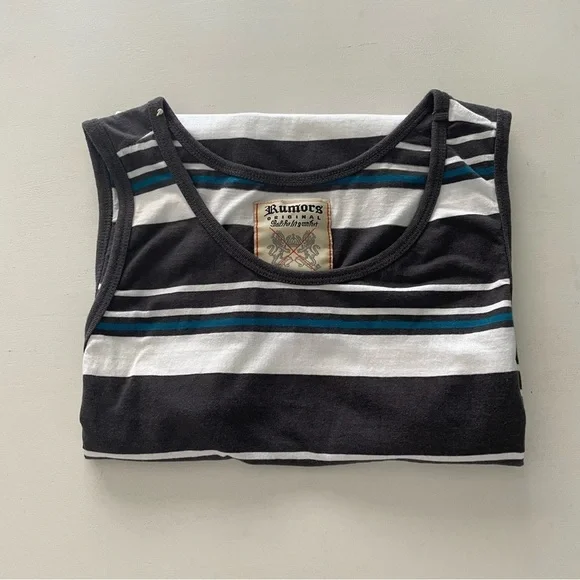 Rumors Original Stripes Tank Top Men’s size Large - Picture 11 of 11